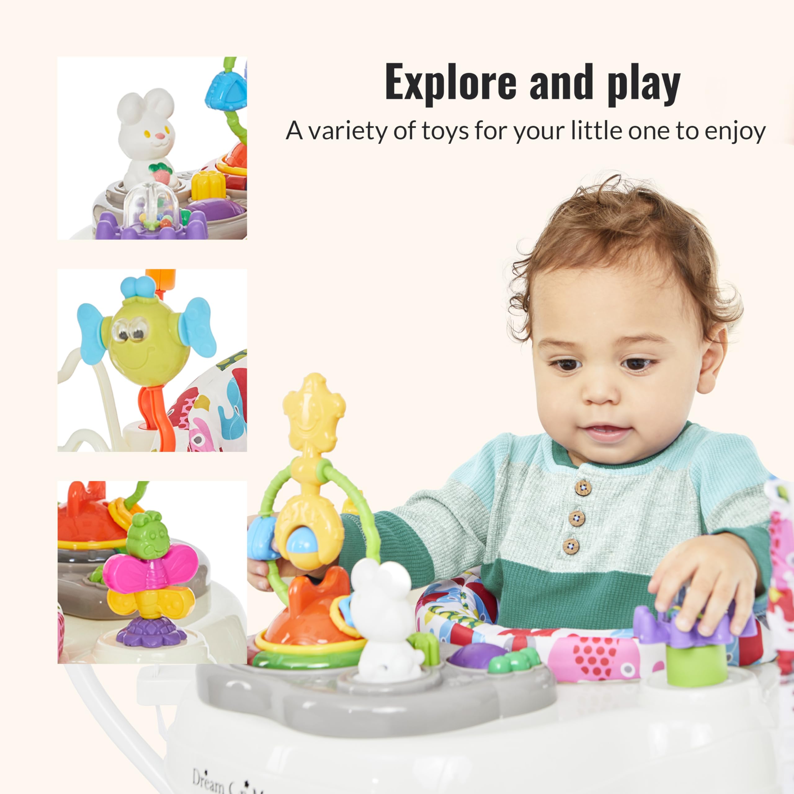 Amazon.com : Dream On Me Zany 2-in-1 Activity and Center Bouncer